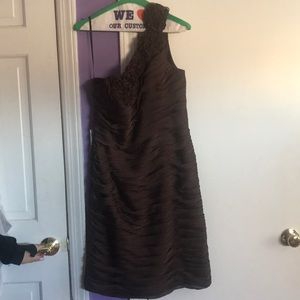 Brown cocktail dress